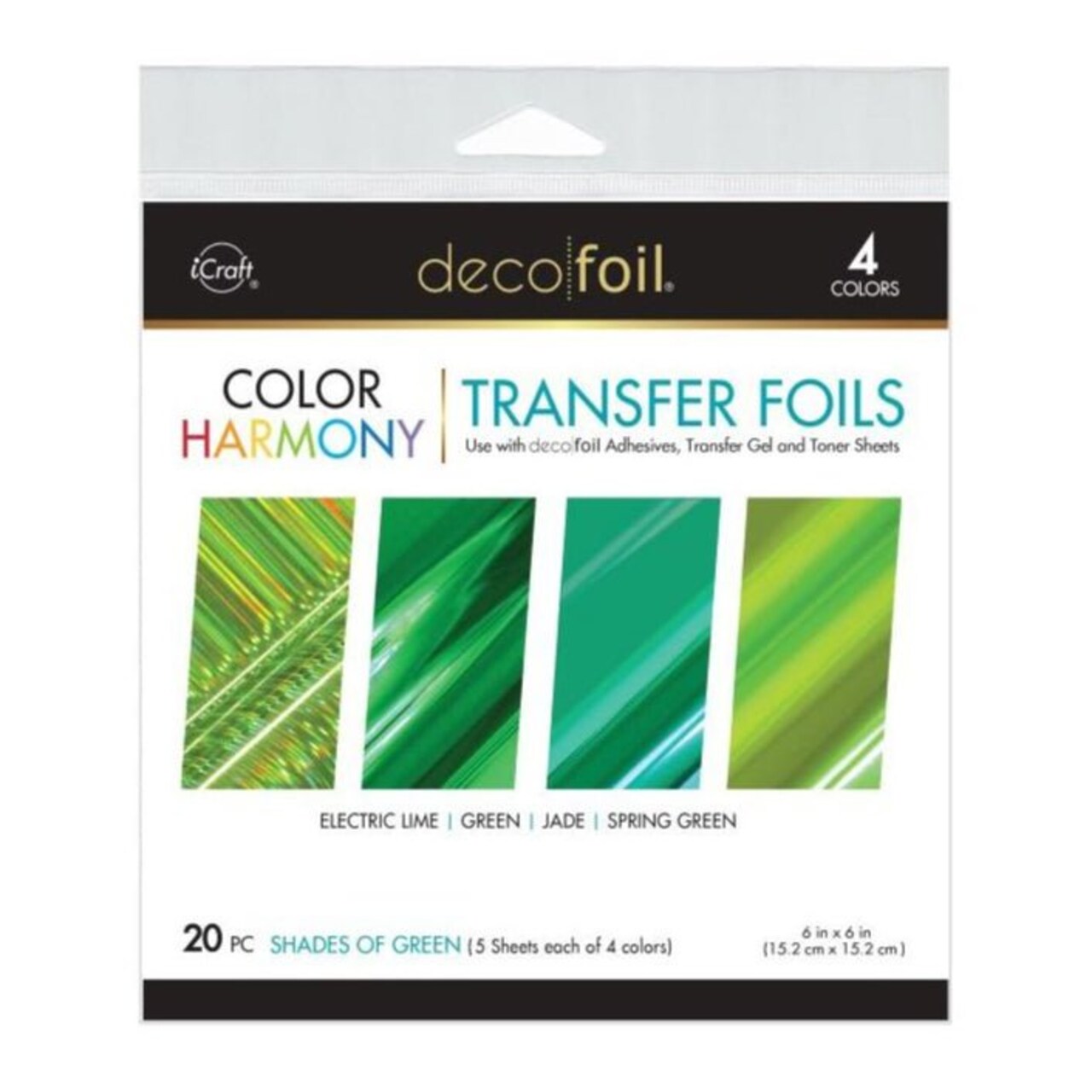 Deco Foil Color Of Harmony Transfer Foils - Shades Of Green 20 pc
